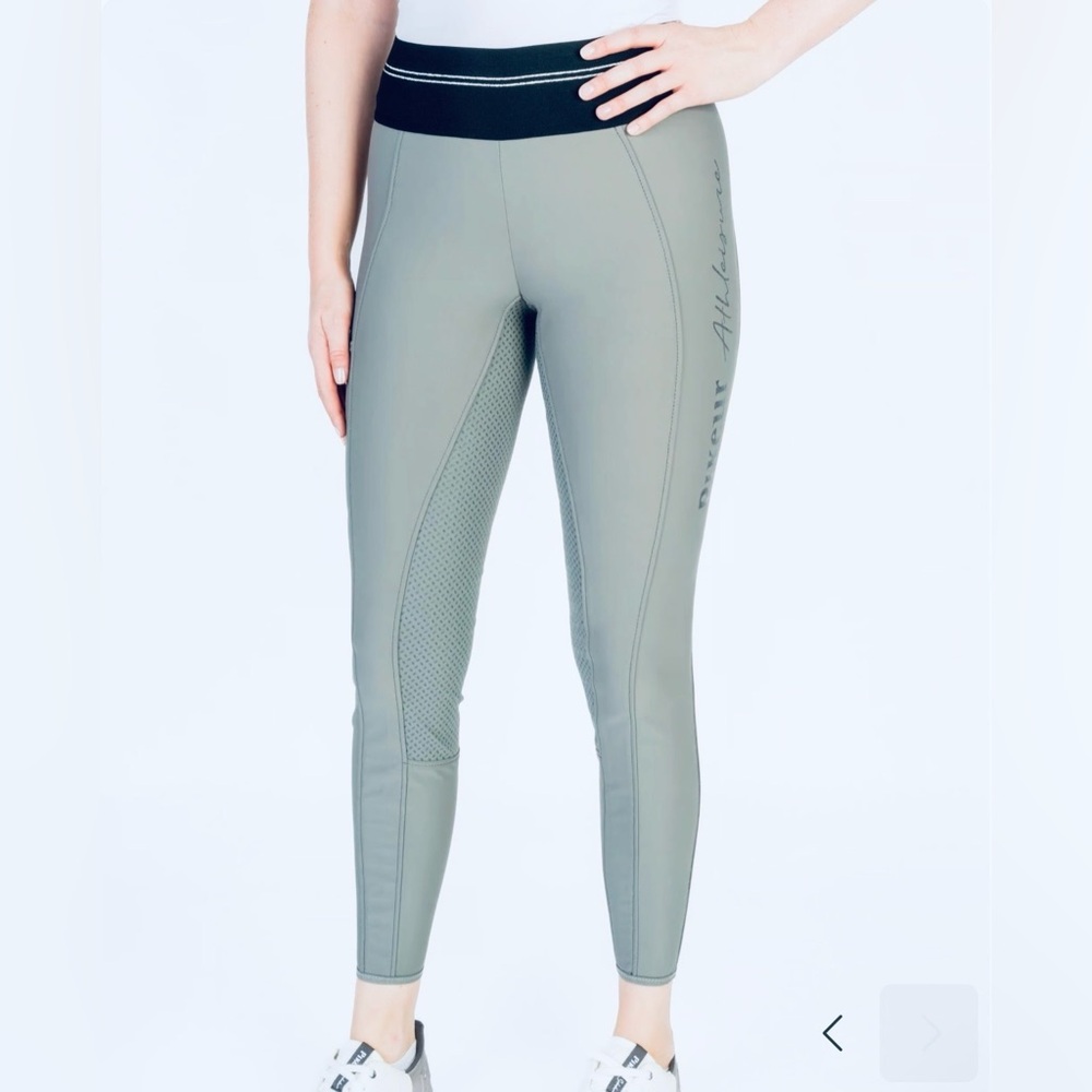 NEW PIKEUR Gia Full Seat Grip Riding Breeches lt grey, US size 32 / EU 44